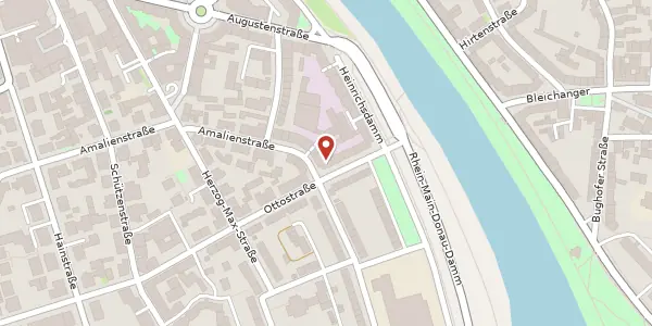 Karte der Umgebung von Ottostraße 29, 96047 Bamberg