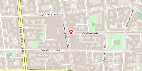 Karte der Umgebung von Goethestraße 42, 10625 Berlin