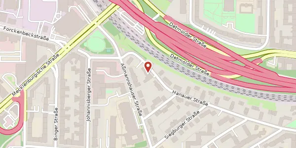 Karte der Umgebung von Hanauer Straße 63, 14197 Berlin