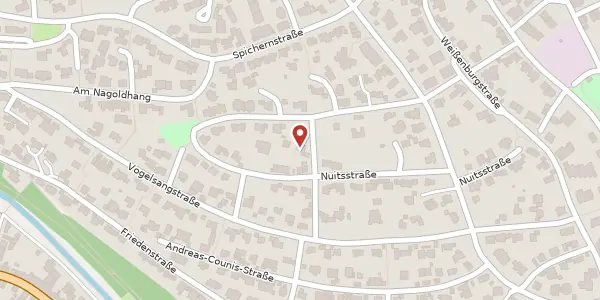 Karte der Umgebung von Nuitsstraße 40, 75173 Pforzheim