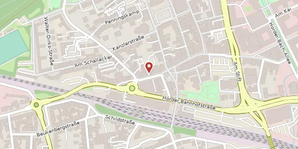 Karte der Umgebung von Hermannstr. 29, 44263 Dortmund
