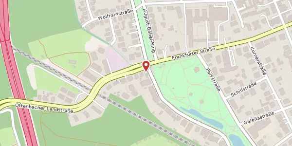 Karte der Umgebung von Dreieichring 62, 63067 Offenbach