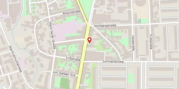 Karte der Umgebung von Magdeburger Allee 134, 99086 Erfurt