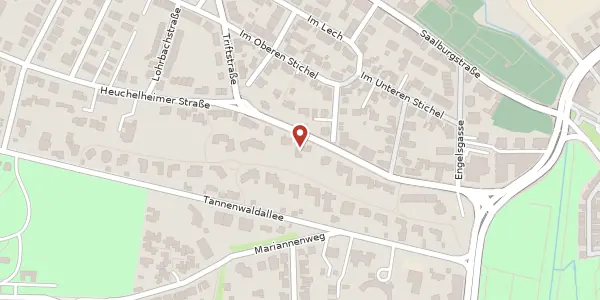 Karte der Umgebung von Heuchelheimer Str. 19 I, 61348 Bad Homburg