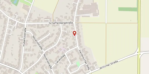 Karte der Umgebung von Herzbroicher Weg 15, 41352 Korschenbroich
