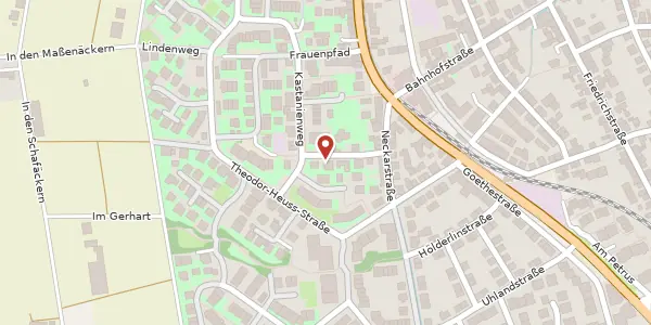 Karte der Umgebung von Hallgarten 7A, 69221 Dossenheim