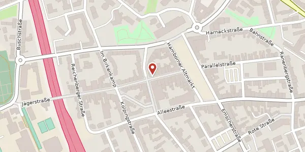 Karte der Umgebung von Jägerstr. 65, 47166 Duisburg