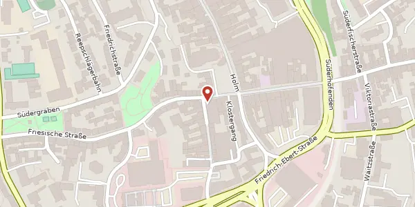 Karte der Umgebung von Rote Straße 1, 24937 Flensburg