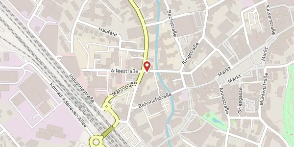 Karte der Umgebung von Alleestraße 11, 53721 Siegburg
