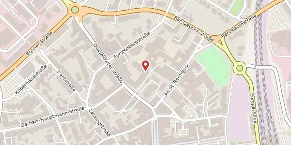 Karte der Umgebung von Düsseldorferr Str. 8 b, 51379 Leverkusen