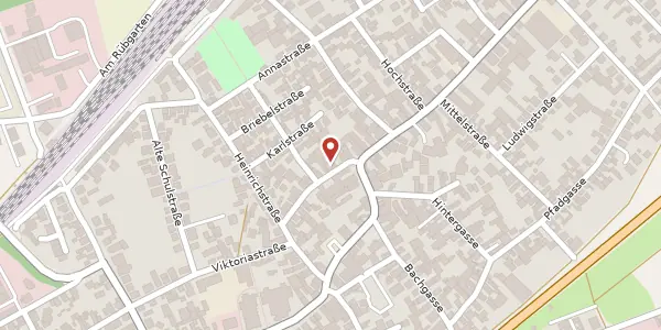 Karte der Umgebung von Korngasse 3, 68647 Biblis
