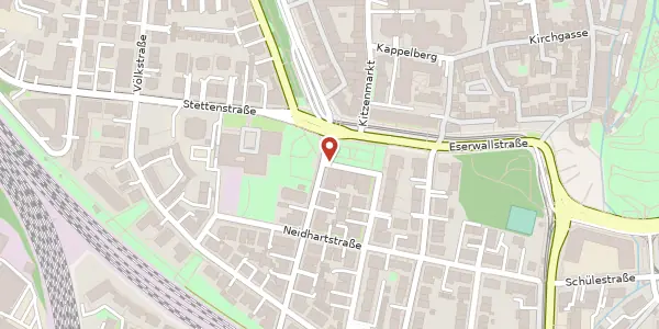 Karte der Umgebung von Theodor-Heuss-Platz 8, 86150 Augsburg