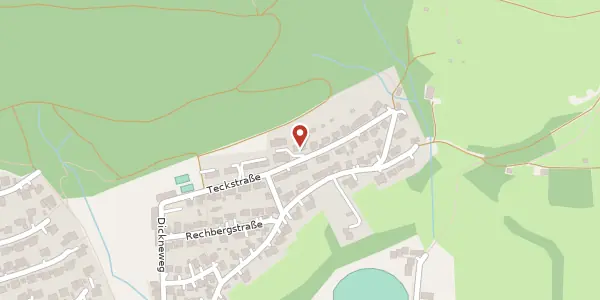 Karte der Umgebung von Teckstraße 23, 73061 Ebersbach/Fils