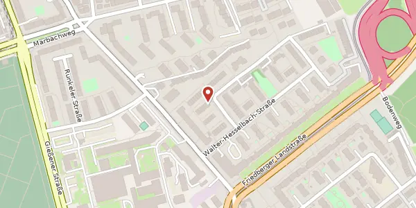 Karte der Umgebung von Walter-Hesselbach-Str. 174, 60389 Frankfurt