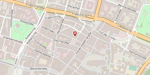 Karte der Umgebung von Schiffstraße 5, 79098 Freiburg im Breisgau