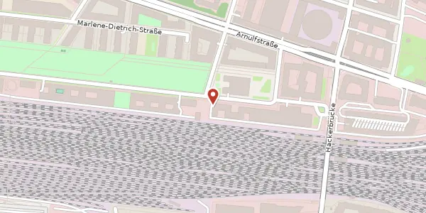 Karte der Umgebung von Erika-Mann-Str. 11, 80636 München