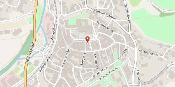 Karte der Umgebung von Marktplatz 18, 73479 Ellwangen