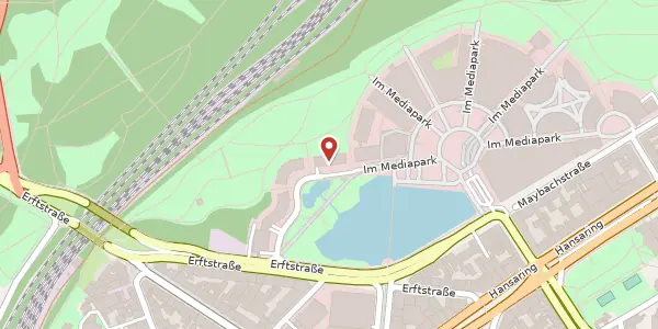 Karte der Umgebung von Im Mediapark 10, 50670 Köln