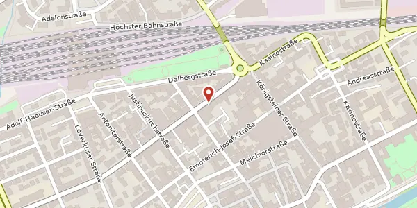 Karte der Umgebung von Hostatostr. 13 a, 65929 Frankfurt