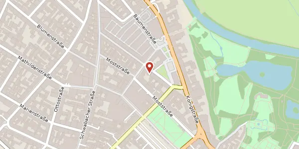 Karte der Umgebung von Alexanderstr. 26, 90762 Fürth