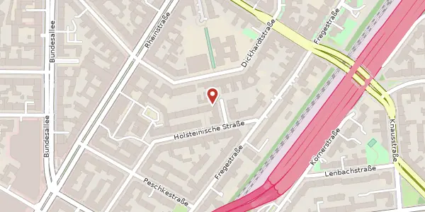 Karte der Umgebung von Holsteinische Straße 33 b, 12161 Berlin