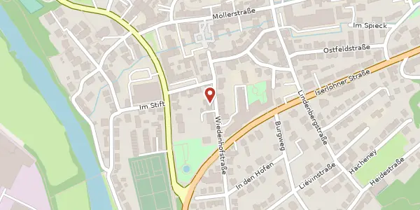 Karte der Umgebung von Wiedenhofstr. 10, 58119 Hagen