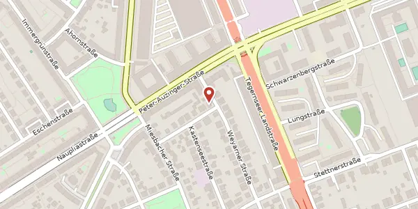 Karte der Umgebung von Weyarner Str. 4, 81547 München
