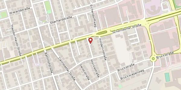 Karte der Umgebung von Herderstraße 10, 70734 Fellbach