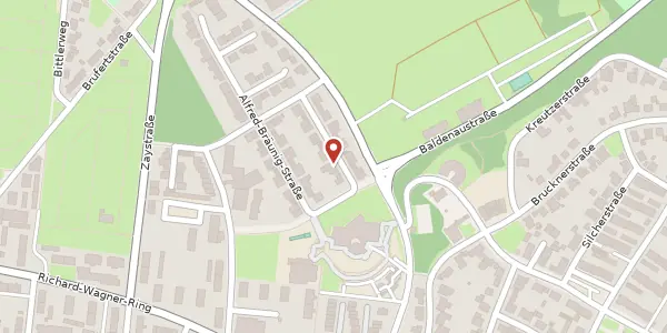 Karte der Umgebung von Ludwig-Eisinger-Straße 3, 76437 Rastatt