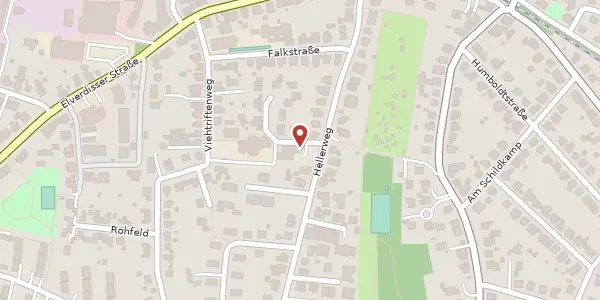 Karte der Umgebung von Hellerweg 28, 32052 Herford