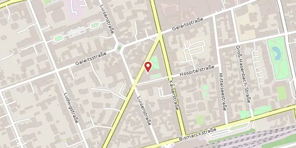 Karte der Umgebung von Rathenaustr. 33, 63067 Offenbach