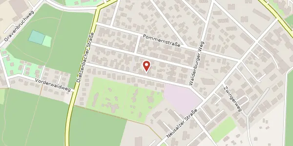 Karte der Umgebung von Ostpreußenstr. 20, 63069 Offenbach