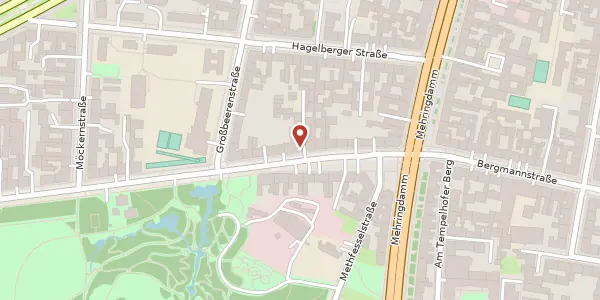 Karte der Umgebung von Kreuzbergstraße 9, 10965 Berlin