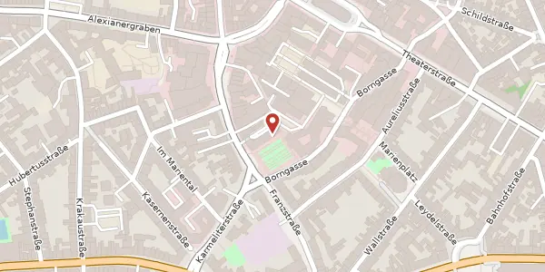 Karte der Umgebung von Franzstraße 53, 52064 Aachen