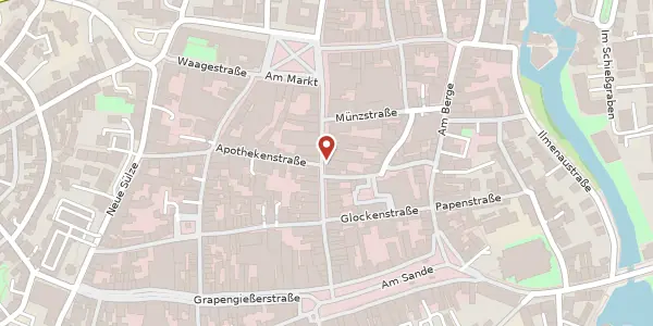 Karte der Umgebung von Große Bäckerstraße 22, 21335 Lüneburg