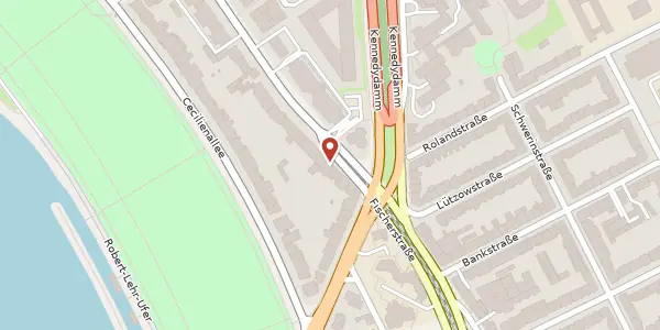 Karte der Umgebung von Kaiserswerther Str. 126, 40474 Düsseldorf