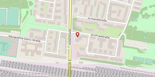 Karte der Umgebung von Winfriedstr. 11 a, 80639 München