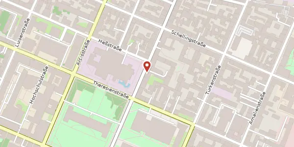 Karte der Umgebung von Barer Str. 48, 80799 München