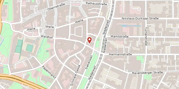Karte der Umgebung von Am Bach 2, 33602 Bielefeld