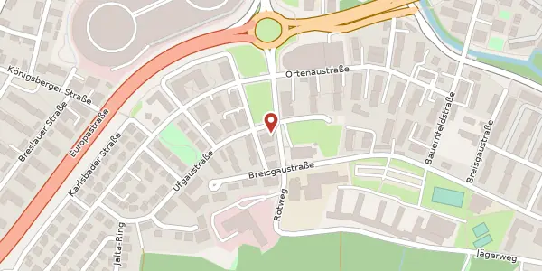 Karte der Umgebung von Allee Cité 6, 76532 Baden-Baden
