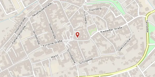 Karte der Umgebung von Ulrichstr. 3, 06526 Sangerhausen