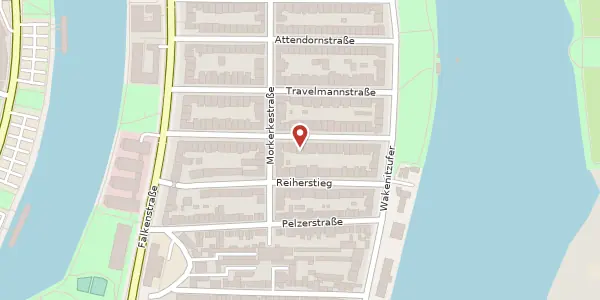 Karte der Umgebung von Percevalstraße 30, 23564 Lübeck