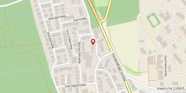 Karte der Umgebung von Spitzwegstraße 3, 69168 Wiesloch