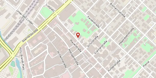 Karte der Umgebung von Gartenstraße 15, 72764 Reutlingen