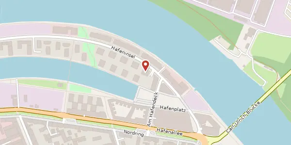 Karte der Umgebung von Hafeninsel 12, 63067 Offenbach