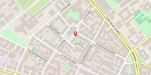 Karte der Umgebung von Ferdinand-Miller-Platz 11, 80335 München