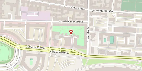 Karte der Umgebung von Columbiadamm 29, 10965 Berlin