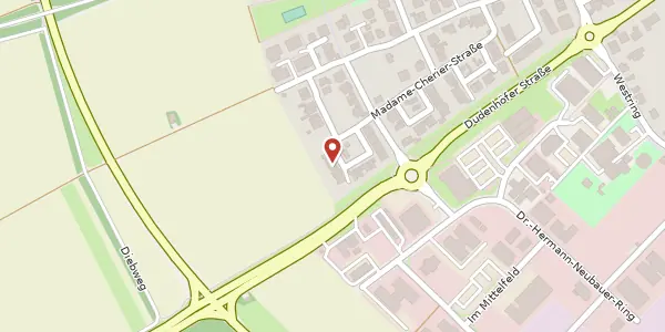 Karte der Umgebung von Madame-Cherier-Str. 89, 63500 Seligenstadt
