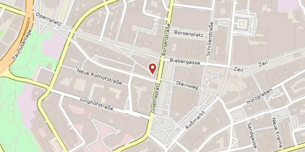 Karte der Umgebung von Goethestr. 2, 60313 Frankfurt