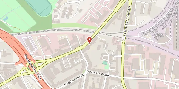 Karte der Umgebung von Hamburger Chaussee 31, 24113 Kiel